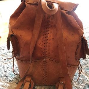 Leather backpack